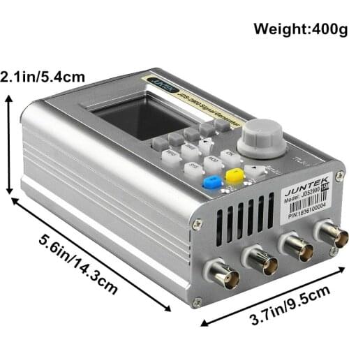 Full CNC dual-channel DDS function arbitrary waveform signal generator pulse signal source frequency meter