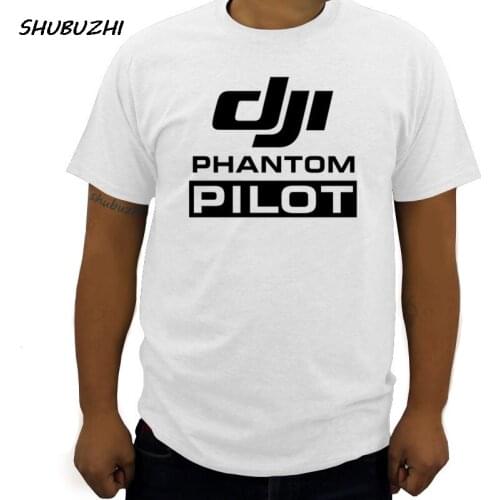 Fashion DJI Phantom Pilot T-Shirt Men Filmmaker Film Crew Cotton Print O Neck Short Sleeve Funny Brand Clothing TShirt Top