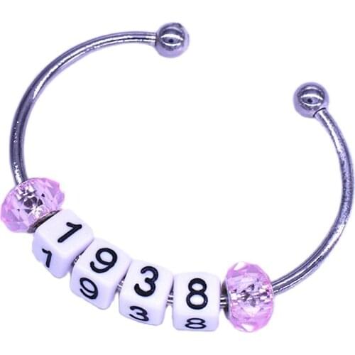 Greek Women Jewelry Customize Founded Years 1938 Beads Cuff Bangles Jack & Jill Sorority JJ Bracelets