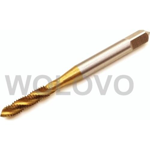 HSS Machine M4 4MM*0.7MM Spiral Screw Thread Metric Plug Tap Drill Ti Coated