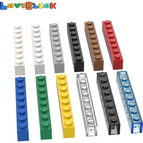 LoveBlock Brick 1x8 Building Blocks Assembles MOC Parts DIY Toys Christmas Gift Creative Educational 3008 For Kids 10pcs/Lot