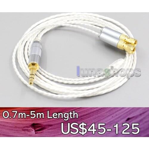 LN006642 Hi-Res Silver Plated 7N OCC Earphone Cable For HiFiMan HE400 HE5 HE6 HE300 HE4 HE500 HE6