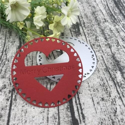 Love Merry Christmas Paper Metal Cutting Dies Stencils for DIY Scrapbooking Album Paper Card Decorative Craft Embossing Die Cuts