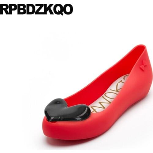Brand Pink Red Nude Ladies Kawaii High Quality Women Beautiful Flats Shoes 5 2019 Heart Jelly Designer China Sandals Slip On