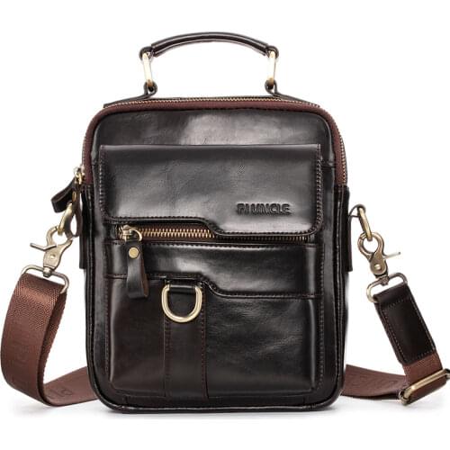 Men Crossbody Bag Shoulder Bags Multi-function Men Handbags Large Capacity Genuine Leather Bag For Man Messenger Bags Tote Bag