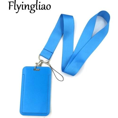 Sky Blue Color Key lanyard Car KeyChain ID Card Pass Gym Mobile Phone Badge Kids Key Ring Holder Jewelry Decorations