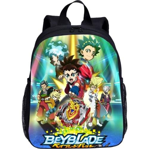 New Cartoon School Bag Boys Shoulder Bag Fashion Beyblade Burst School Backpack Baby Children Travel Package 3-6 Years Old Kids
