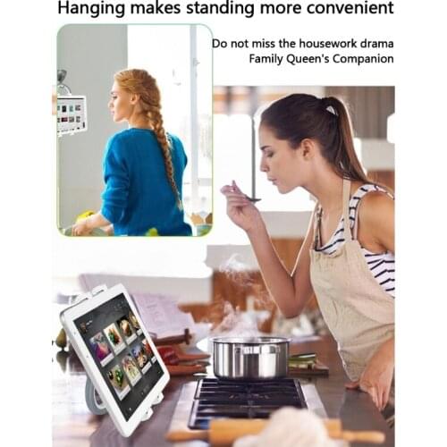 Universal Tablet Holder 360°Rotation Back Grip Foldable Tablet Stand Kitchen Stand Compatible with 7-10 in Tablets T84D