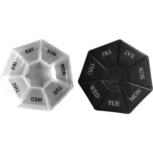 7-compartment Pill Box Portable Compact Mini Storage Box Health Care Drug Travel Divider 7 Day Pill Storage Bag Astonishing