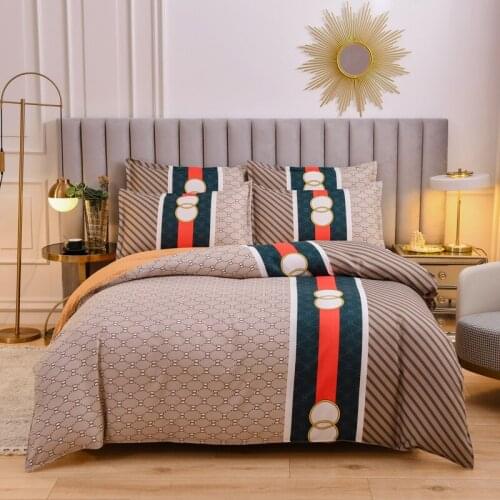 2021 Bedding Pure Luxurious And Fresh And Grid Childrens Boy Girl And Adult Bed Linings Duvet Cover Bed Sheet Pillowcase