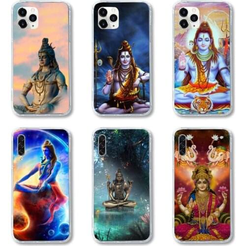 Lord Shiva Hindu God Buddha India Phone Case Transparent for iPhone Samsung A S 11 12 6 7 8 9 30 Pro X XS Max XR Plus lite