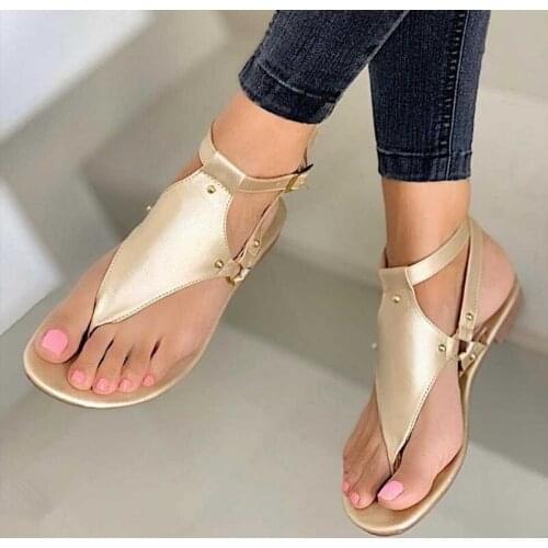 Summer Flat Women Sandals Gladiator Black Open Toe Ladies Beach Sandals Roman Buckle Strap Female Shoes 2021 Big Size Flip Flops