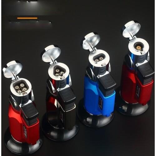 Hexagonal Spray Gun Multi-function Single and Double Three or Four Straight Lighter Welding Torch Gadgets for Men Soplete Cocina