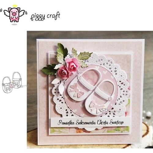 Piggy Craft metal cutting dies cut die mold New Bow love baby shoes Scrapbook paper craft album card punch knife art cutter die
