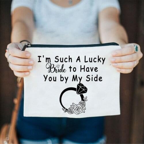 Such Lucky Bride to Have You by My Side Maid of Honor bridesmaid Wedding Bachelorette Party Bridal Shower Proposal gift present