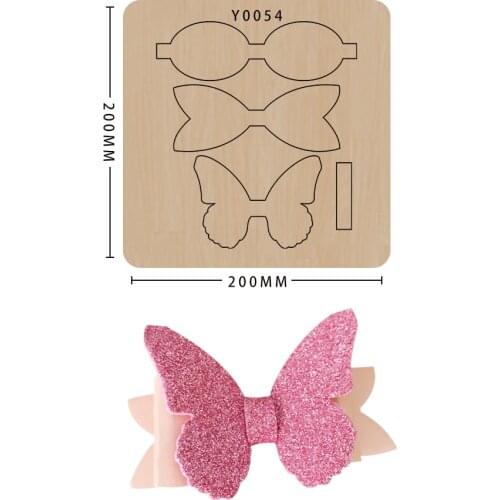 Diy Craft Bow Cutting Dies Wooden Scrapbooking Knife Mold Non-woven Cutting Suitable For Common Big Shot And Sizzix Machines