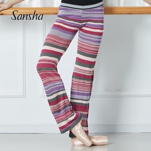 Sansha Adult Multicolor Wide Leg Knit Pant Ballet Warm Up Sweater Girls Women Dance Knitwear KC0101C