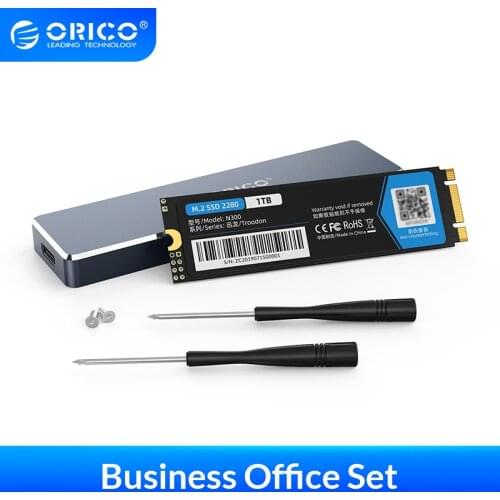 ORICO Business PSSD 128GB 256GB 512GB 1TB M.2 SATA SSD 2280 NGFF Solid State Hard Drive With USB C M.2 NGFF SSD Case 6Gbps