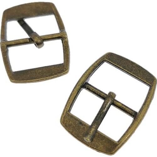 10 Pieces Square Pin Buckle Japanese-Shaped Metal Belt Pin Buttons Zinc Alloy Buckles Spot Wholesale