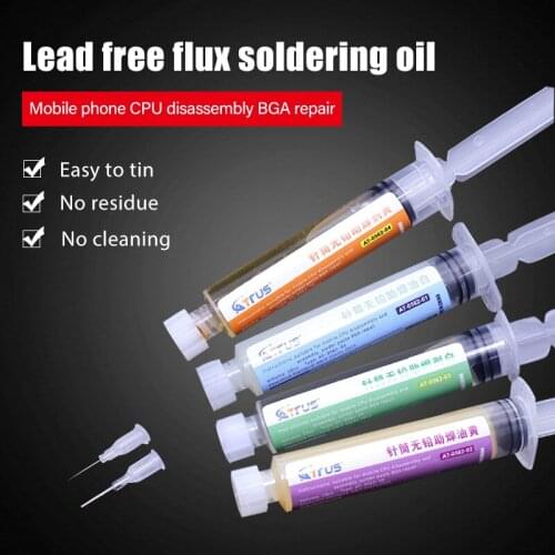 2pcs /1pcsNeedle Shaped Xg-z40 Solder Paste Lead-free Flux Sn63/Pb37 25-45um Syringe to Repair Mobile Phone No Clean