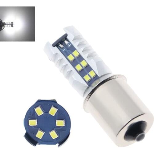 2pcs Canbus 1156 S25 BA15S P21W LED 30-SMD 1200LM 12V/24V Car LED Turn Signal Reverse Brake Light Bulb BAU15S PY21W Lens LED