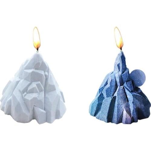 3D Iceberg Candle Mould For DIY Candle Making Soap Mold Aroma DIY Silicone Mould Christmas Decorative Molds