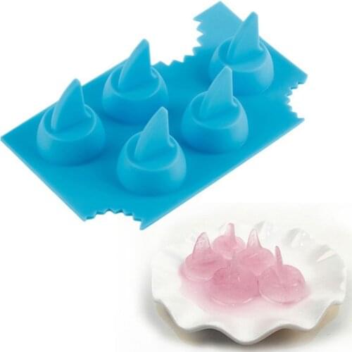 3D Shark Fin Shape Silicone Ice Cube Cool Freezing Mold Tray Ice Cream Maker Popsicle Yogurt DIY Mould Available Gadget