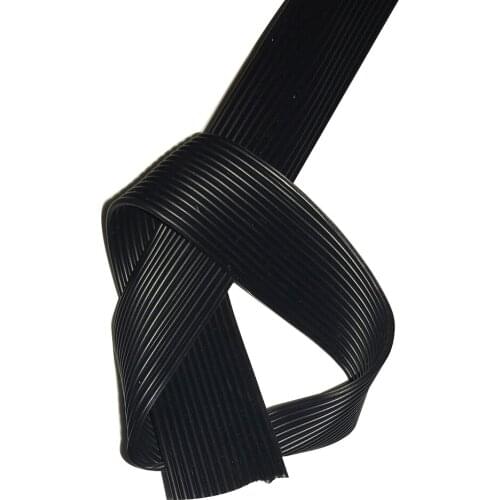 50M Test Rubber Wire 22AWG 0.3mm2 Silicone Line 14p High Temperature Parallel Cable OD 23.8mm2 Black Tinned Copper Line DHL