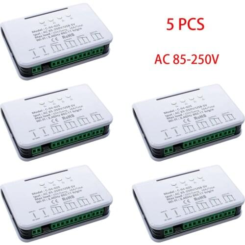 5V 12V 32V 24V 250V wifi 4CH Remote Control wireless Wifi Switch DIY Module 10A Relay eWeLink APP Smart Switch for Light Switch