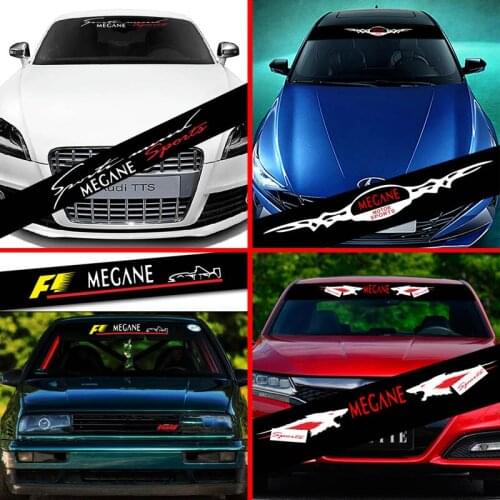 Car Sticker For Renault Megane Front Windshield Prevent Sunlight Reflection Decoration Decals Car Accessories