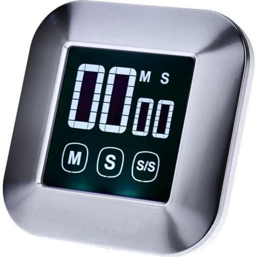 Digital LCD Touch Instant Read Digital Timer BBQ Cooking Timer Countdown Alarm Clock For Kitchen With Magnet