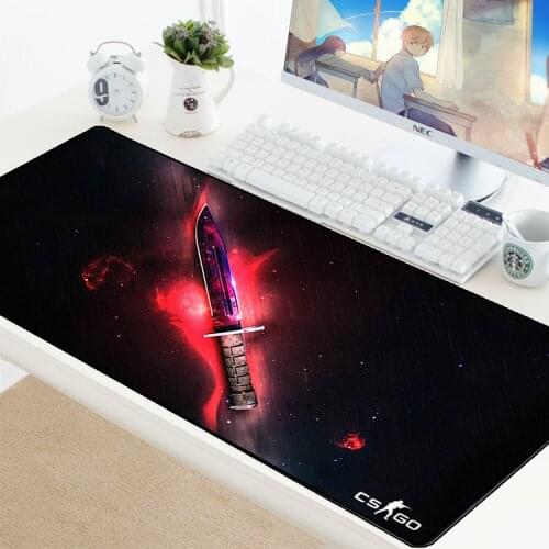 CS GO Gamer Mouse Pad Knife Counter Strike Non-slip Keyboard Mouse Mat CSGO Gamer Mousepad for PC Computer Keyboard Mouse Gaming