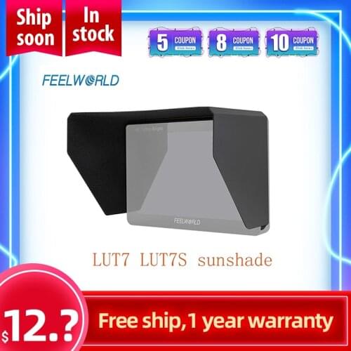 FEELWORLD Sunshade Portable Light Weight Flexible Installation for 7 inch LUT7 LUT7S 4K HDMI Input Camera DSLR Field Monitor