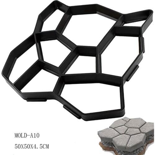 Garden Floor Walk Pavement Mold DIY Making Manually Paving Cement Brick Stone Block Road Concrete Buildings Path Maker Molds