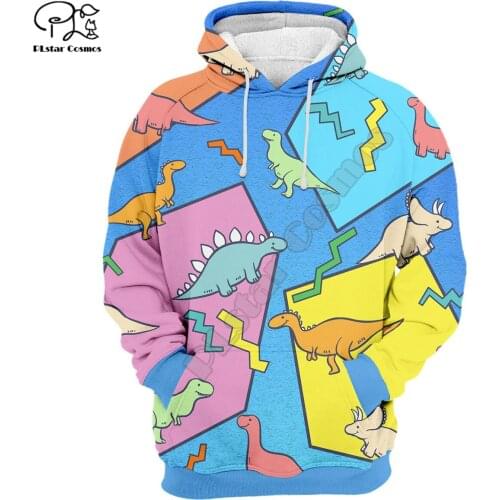 Dinosaur hoodies 3D printed Sweatshirt Hoodie Harajuku Autumn Streetwear women for men Casual Tracksuit