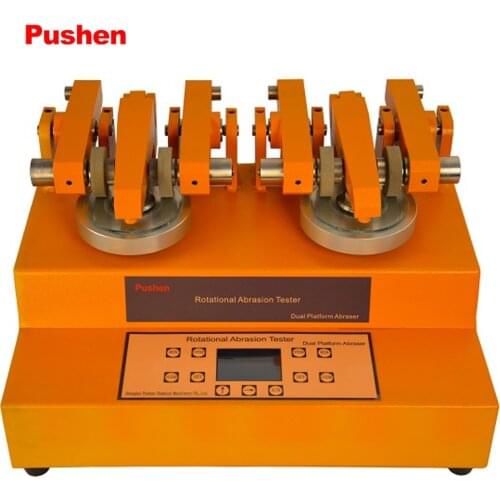 BRAND PUSHEN Taber Type Abrasion Tester Dual Head abraser Rotary Platform Abrader meets main international standards