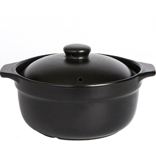 Casserole high temperature resistant jars soup ceramic small casserole soup pot stew pot fire home gas clay pot rice soup pot
