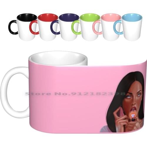 Jennifer’s Body Hearts Ceramic Mugs Coffee Cups Milk Tea Mug Jennifer Check Megan Fox Jennifers Horror Movie Film Horror Mean