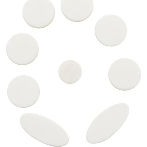 9 Pack White Shell Key Button Inlays For Alto Tenor Soprano Saxophone Sax Parts Accessories