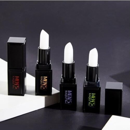 KQL Mens Moisturizing Lip Balm Moisturizing Moisture Replenishment Repair Moisturizing Fade Lip Print 4-Color Lipstick T1403