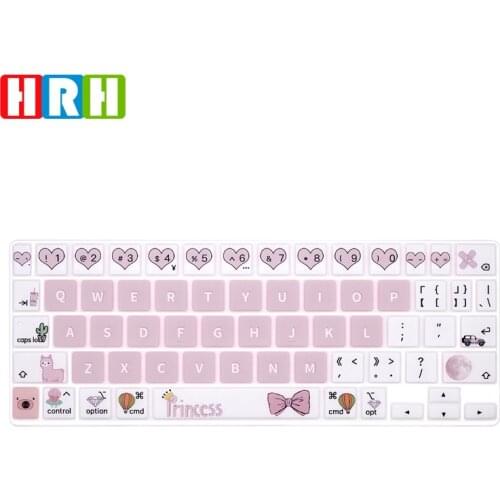 HRH Stylish Design Silicone Keyboard Cover Skin For iPad Pro 11 Inch Magic Keyboard (2nd Generation) 2020 Model Protector 11Inch