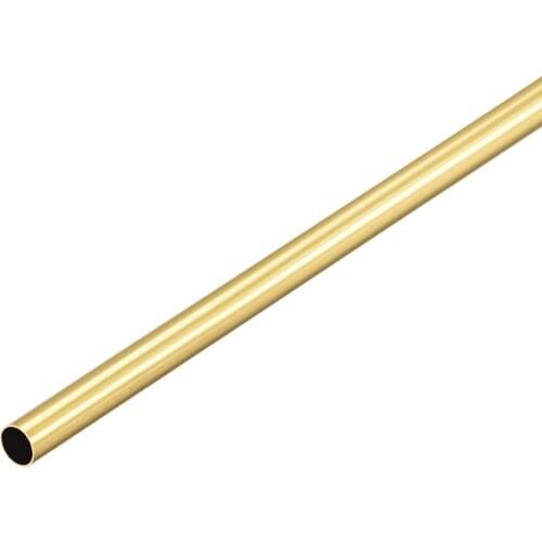 Uxcell Brass Round Tube 300mm Length 4.5mm OD 0.2mm Wall Thickness Seamless Straight Pipe Tubing