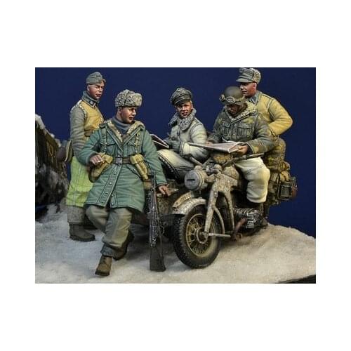 WWII German Army Resin Soldier 5-person Set