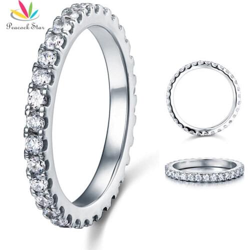 Peacock Star Eternity Rings