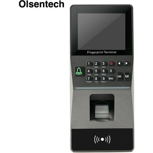 Large Capacity RFID Biometric Fingerprint Access Control TCP/IP/ RS485 2.8 inch Door Lock all-in-one Attendance machine RFID Ac