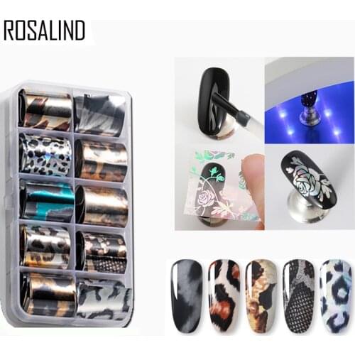 Фольга для дизайна ногтей ROSALIND China At AliExpress