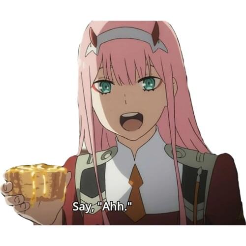 RuleMylife Darling In The Franxx Zero Two Say Ahh car stickers decal anime cute car accessories decoration pegatinas para coche