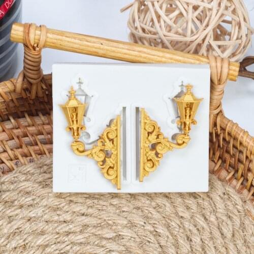 Cake DIY Street Lamp Silicone Fondant Mold For Baking Cakes Decorating Tools Gumpaste Chocolate Moulds Kitchen Bakeware