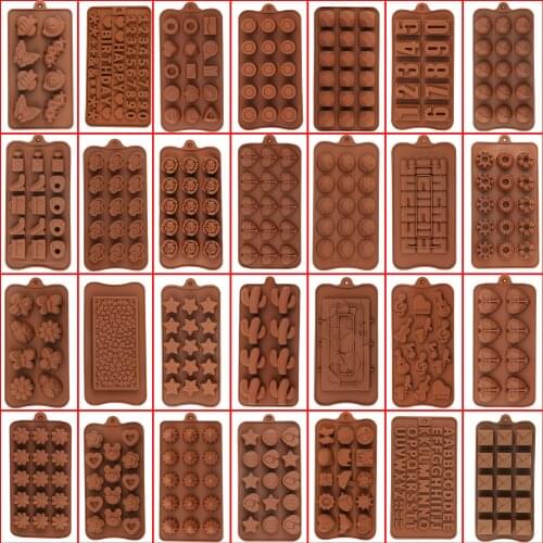 Silicone Chocolate Mold Cake Decoration Tools 3D Shape Pastry Baking Cake Mold Bread Cake For Chocolate Candy Cake Jello Sugar