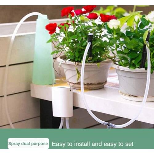Rechargeable Programmable Garden Automatic Watering timer Drip Irrigation Sprinkler System For Potted Plants Indoor Or Outdoor
